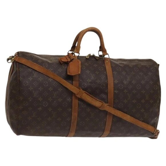 LOUIS VUITTON Monogram Keepall Bandouliere 60 Boston Bag M41412 LV Auth sw695 - Picture 2 of 16